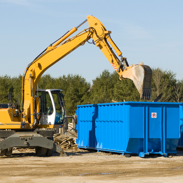 are there any restrictions on where a residential dumpster can be placed in Rib Mountain Wisconsin